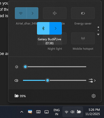 Quick Action in Windows 11